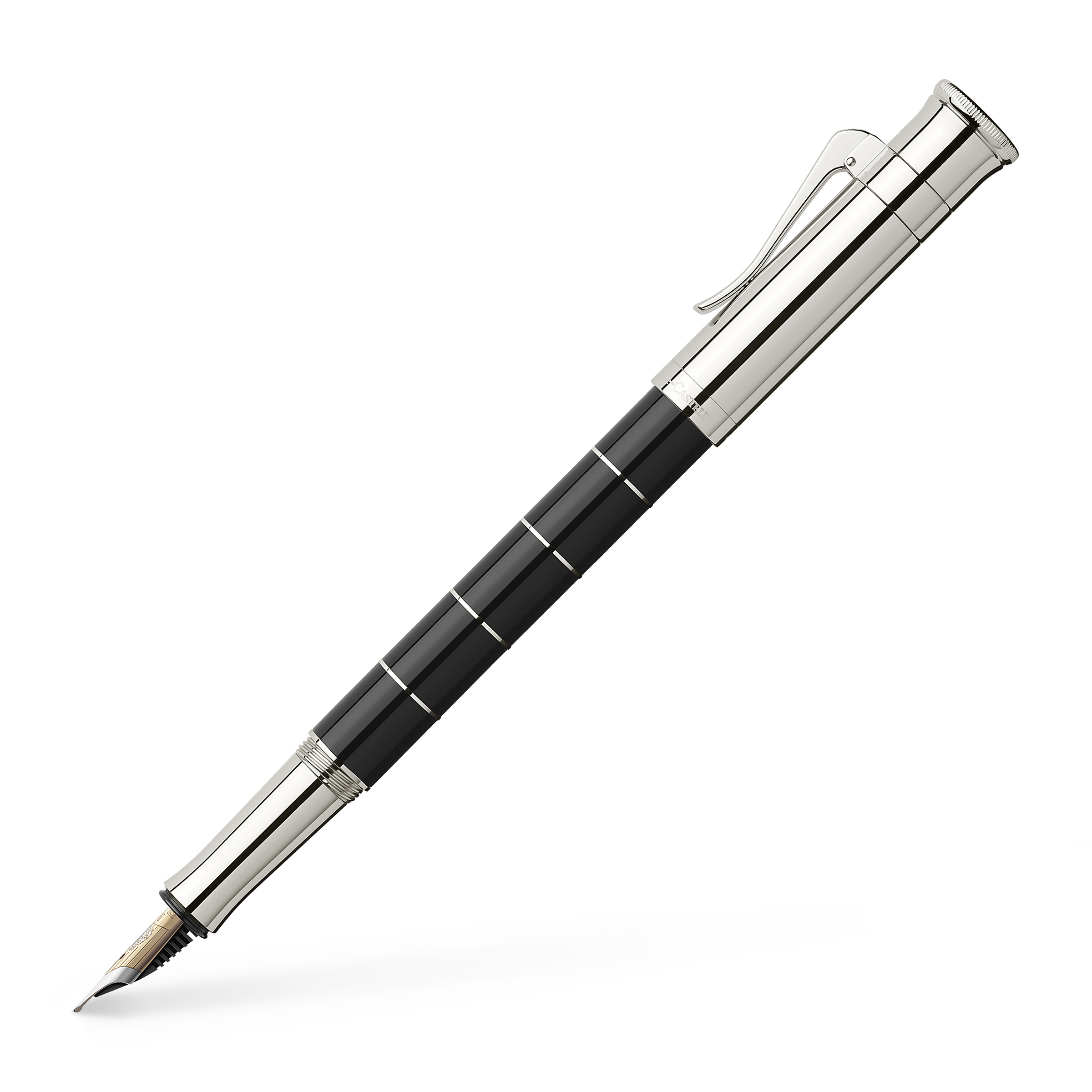 Stylo plume Graf von FaberCastell Classique Anello Résine noire Syll
