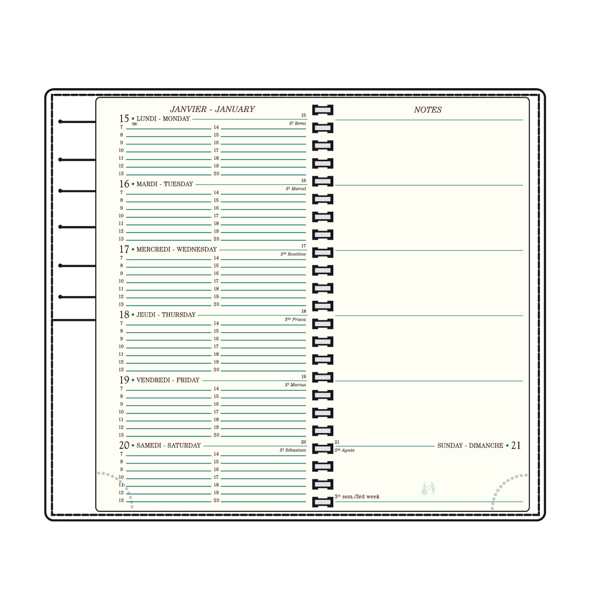 Recharge calendrier 2024 Mignon AS18