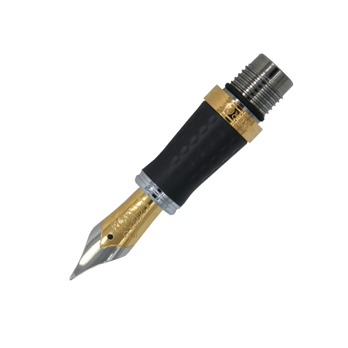 Stylo Plume INOXCROM En Laque Noire Et Plaqué Or - Plume Métal Fine - Occasion
