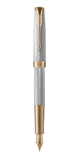 Stylo plume Parker Sonnet Argent Fougère